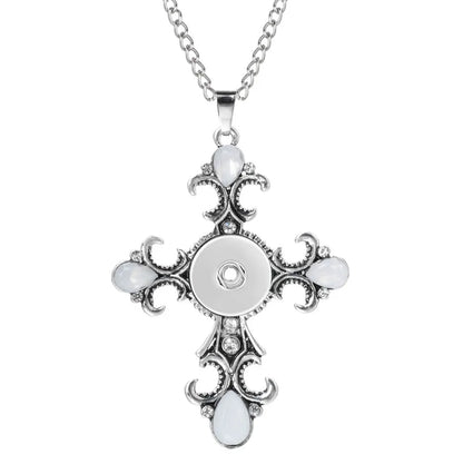 Three Color Snap Necklace Jewelry Simple Snap Pendant Necklace Fit 18mm Snaps Button Jewelry for Women Accessories ZG511