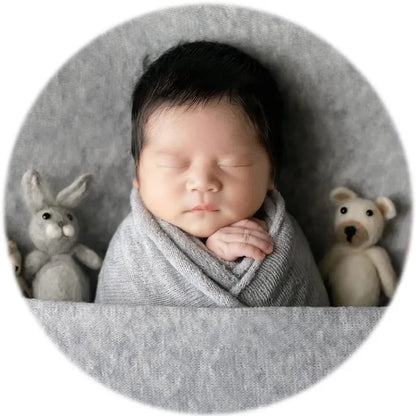 Newborn Photography Props Wrap Newborn Photoshoot Props Boys Girls Posing Backgroud Stretch Knit Blanket for Baby Photo