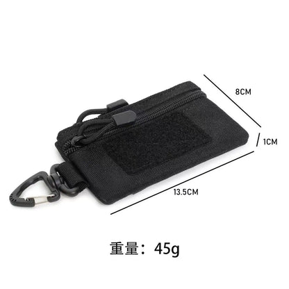 Tactical Pouch Mini Wallet Card Key Holder Pouch Belt Waist Pack Hiking Hunting Bag Outdoor Sport Coin Purse Multifunctional Bag