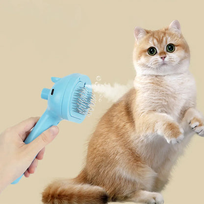Self-cleaning Pet Hair Remove Comb Multi-Function Electric Spray Steam Brush For Cats Grooming Brushes Dog Combs Pet Supplies
