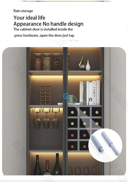 Glass Cellar Wine Cabinets Rack Showcase Storage Wall Wine Cabinet Living Room Fridge Vitrinas De Vidrio Indoor Bar Furniture