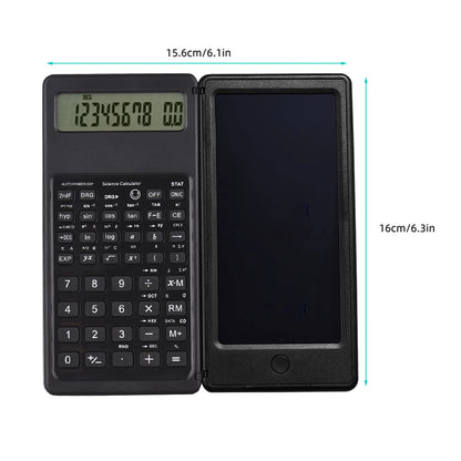 Scientific Calculator With Writing Foldable Tablet Multi Functions Engineering Financial calculator For School Students Office