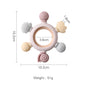 1Pcs Baby Silicone Teether Ring BPA Free Rattles Bracelet Food Grade Newborn Baby Accessories Cartoon Silicone Teething Toys