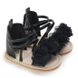 Girls' Sandals 2025 Summer New Children's Flower Princess Shoes Medium Large Children's Soft Bottom High Butt Roman Shoes