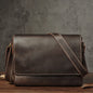 Sac à bandoulière NUKA en cuir véritable pour homme, style rétro, original, en cuir de vache, horizontal, à rabat, pour iPad 11 pouces