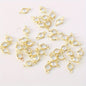 Lot de 40 pendentifs œil en verre transparent pour fabrication de bracelets, chaînes de pied, de taille et de colliers