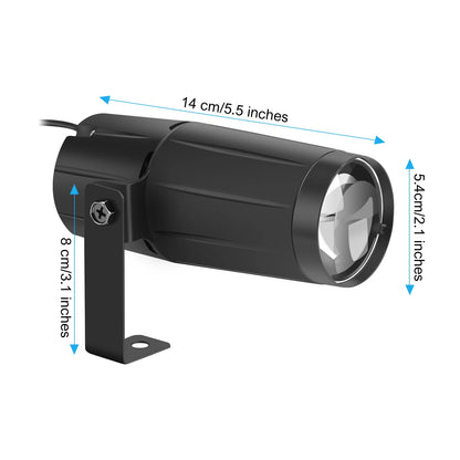 U'King 2PCS LED Beam Pinspot Light 3W Super Bright Spotlight Lamp Mirror Balls Stage Light Effect for DJ Disco Party KTV Wedding