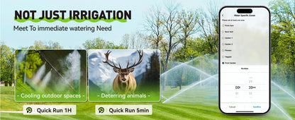 RAINPOINT 8 Zone WIFI Connect Minuterie d'arrosage Contrôleur d'irrigation de jardin Vanne d'eau Minuterie d'irrigation Système d'arrosage intelligent