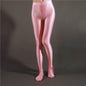 Glossy Shiny Stage Performance Leggings High Waist Fitness with Socks Skinny Yoga Trousers Women Clothing Stage Show