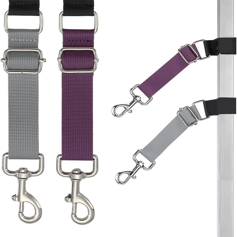Dog Collar Pet Grooming Loops Safety Rope Leash Leads Dog Accessories Nylon Restraint Noose Solid Color Pet Supplies Adjustable