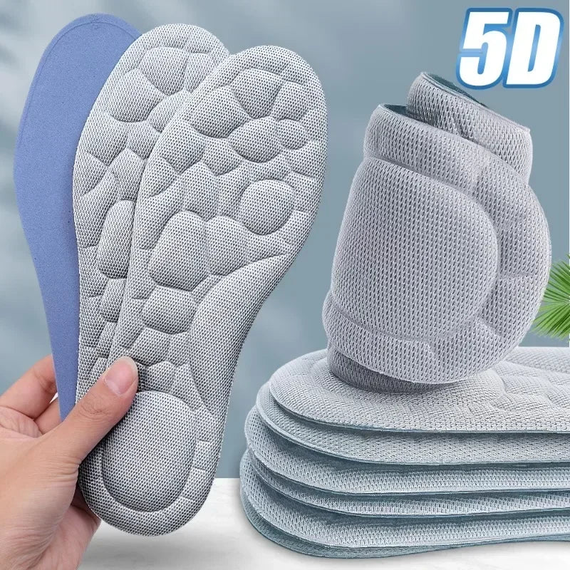 Lot de 10 semelles intérieures en mousse à mémoire de forme 5D, épaisses, respirantes, confortables, pour chaussures à talons hauts, coussinets orthopédiques