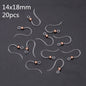 Louleur Crochets d'oreilles en résine transparente pour la fabrication de bijoux, boucles d'oreilles, base de crochet, accessoires de bricolage, vente en gros