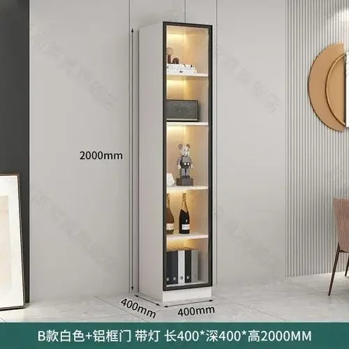 Glass Cellar Wine Cabinets Rack Showcase Storage Wall Wine Cabinet Living Room Fridge Vitrinas De Vidrio Indoor Bar Furniture
