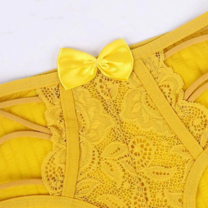 Women Sexy Underwear Comfortable Floral Sexy Low Waist Hollow Lace See Through Panties Breathable Female Inmitate Lingerie