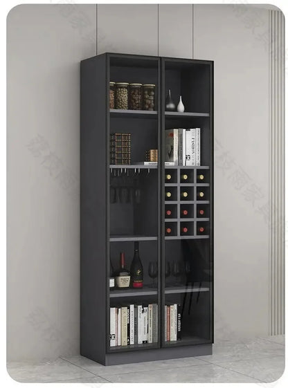 Glass Cellar Wine Cabinets Rack Showcase Storage Wall Wine Cabinet Living Room Fridge Vitrinas De Vidrio Indoor Bar Furniture