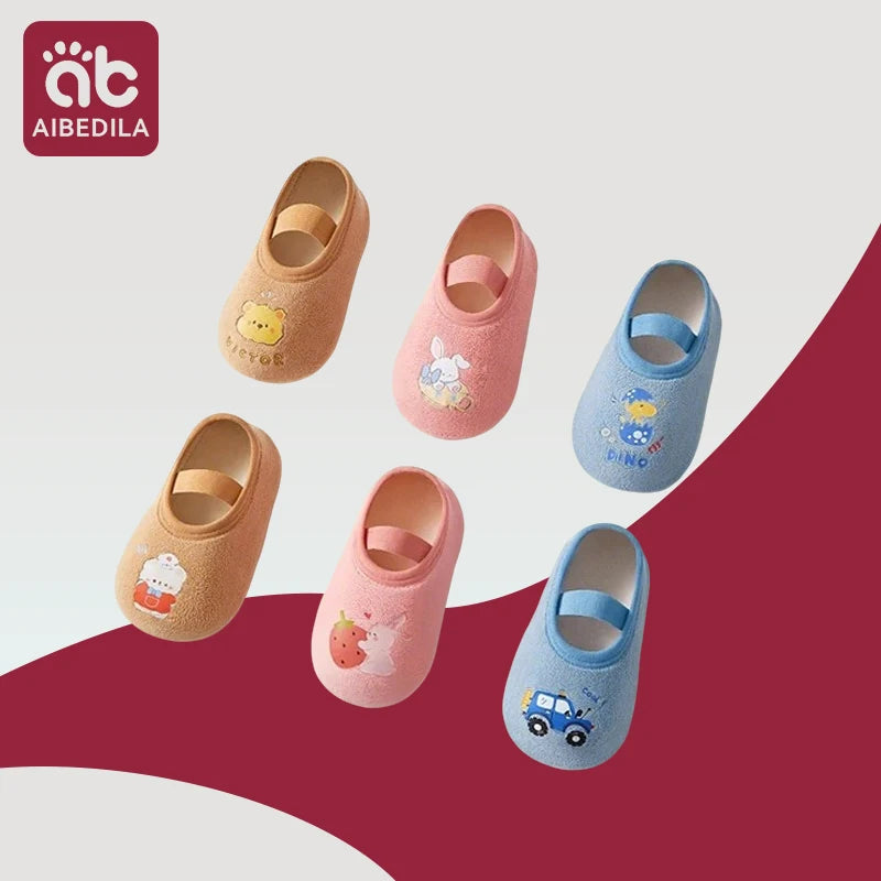 Baby Floor Socks Spring Autumn Infant Toddler Socks keep warm Soft-soled Shoes Early Education Socks Indoor shoes sock