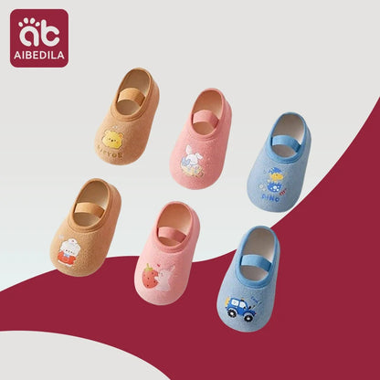 Baby Floor Socks Spring Autumn Infant Toddler Socks keep warm Soft-soled Shoes Early Education Socks Indoor shoes sock