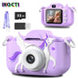 INOCTI Kids Digital Camera, Toddler Video Camera, 1080P HD Dual Lens, For 3-12 Year Old Girls Christmas Birthday Gifts Toys