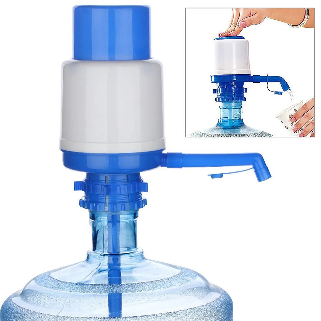 Pompe à eau manuelle pour bouteilles de 5 et 6 gallons, distributeur d'eau à pression manuelle amovible, bouteille d'eau, pichet, pompe à main pour usage domestique