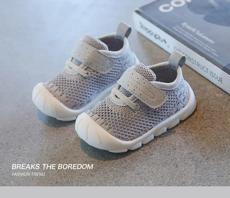 Summer Toddler Baby Shoes Boys Girls First Walkers Mesh Shoes Breathable Non-slip Soft Bottom Infant Baby Boy Girl Kids Shoes