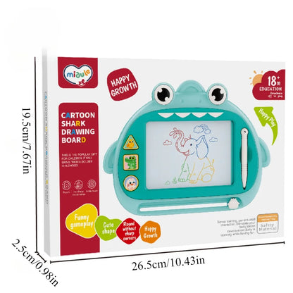 Children's Magnetic Drawing Board Portable Erasable Colorful Writing Pad Toy For Kid Toddlers Babies With One Pen Birthday Gifts