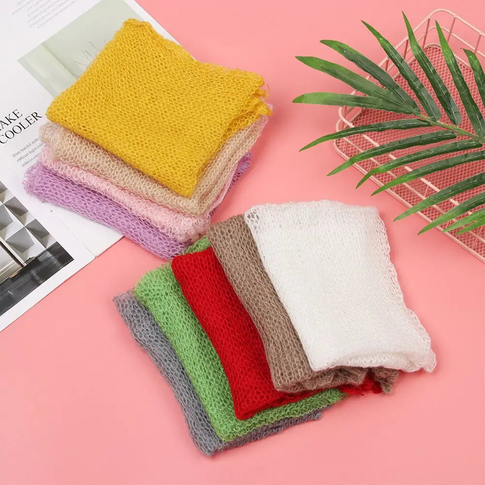 Baby Photography Props Blanket Wraps Stretch Knit Wrap Newborn Photo Wraps Boys Girls Photo Blanket