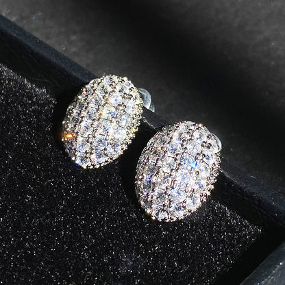 Classic Design Romantic Jewelry 2024 Fashion AAA Cubic Zirconia Stone Stud Earrings For Women Elegant Wedding Jewelry Gift E5893