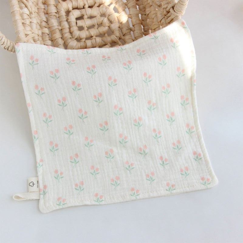 Cotton Towel Newborn Baby Items 4 Layer Muslin Baby Bibs Handkerchief Soft Saliva Towel Feeding Burp Cloths