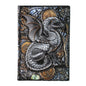 Carnet de notes A5 en relief avec motif dragon volant 3D, fait à la main, couverture en cuir, cadeau pour homme, voyage, pensées, notes, poésie