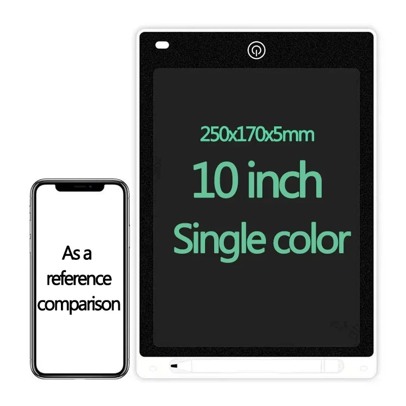 Tablette d'écriture LCD 10/12 pouces, planche à dessin pour enfants, graffiti, bloc-notes, jouets, écriture manuscrite, tableau noir, planche à dessin magique, jouet pour enfants, cadeau