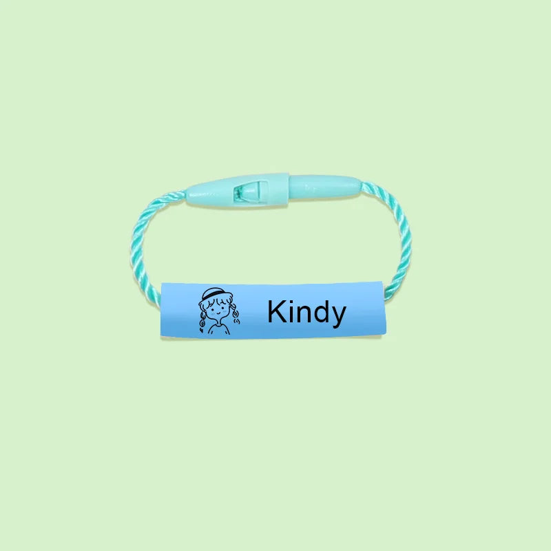 24pcs Baby Shoes Schoolbag Cup Clothes Name Sticker Waterproof Tag Rope Baby Name Ring Children Customized Name Label Pendant