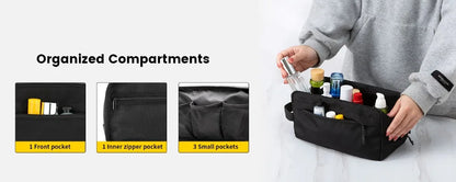 Trousse de toilette de voyage résistante à l'eau, à suspendre, pour voyage, accessoires de toilette, sac cadeau, organiseur portable, sacs de rangement