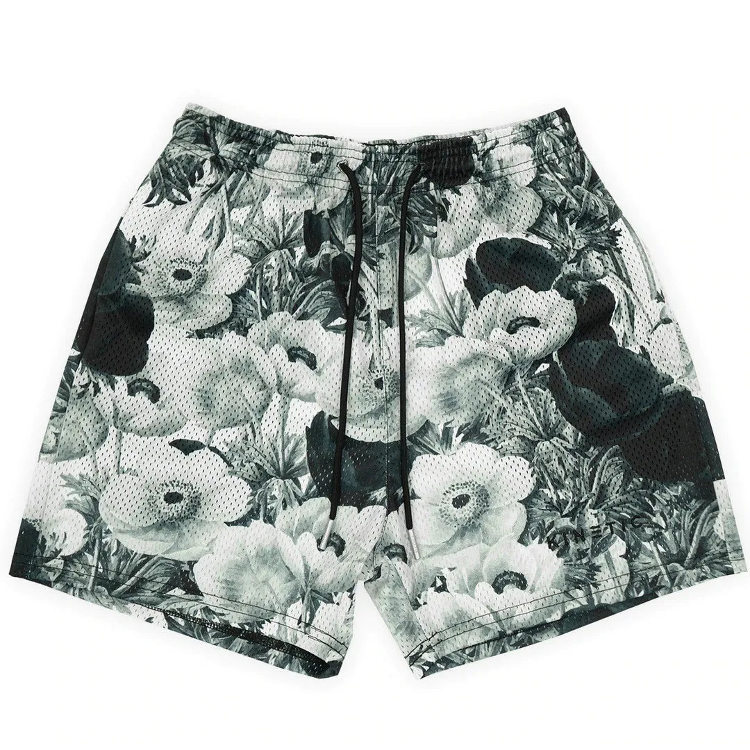 2024Summer New Digital Printing American Sports Casual Shorts Mesh Breathable and Loose Men's Short Shorts