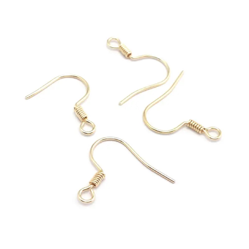 Crochets de boucles d'oreilles en laiton imitation rhodium couleur or 18 carats pour femmes, accessoires de bijoux à faire soi-même, vente en gros