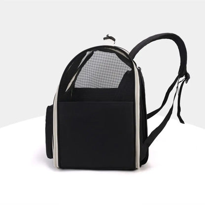 Expandable Pet Backpack Carrier Portable Breathable Dog Carrier Bag Zipper Creative Pet Carrying Backpack for Cats Puppy