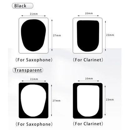 Coussinets d'embouchure pratiques et de qualité, en silicone, pour saxophone, clarinette, 0,5 mm/0,8 mm