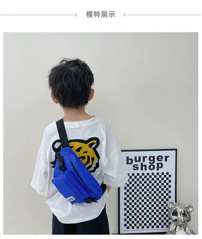 Casual Design Children's Chest Bag Handsome Boys Small Shoulder Messenger Bags Baby Kids Purse Handbags Cool Girls Fanny Pack