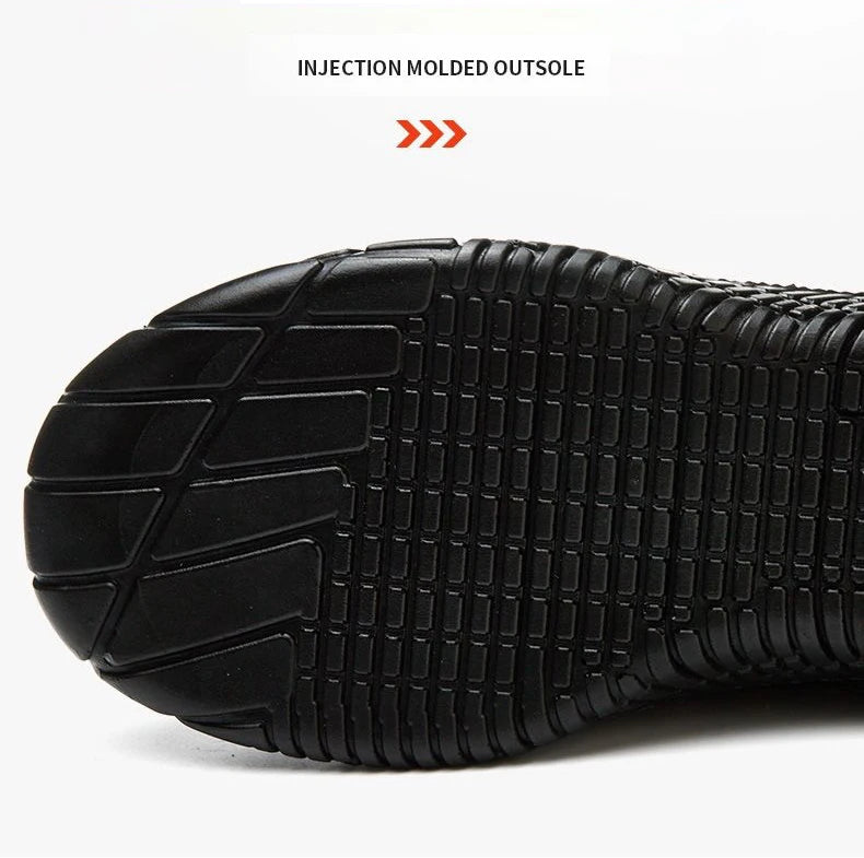 Bottes de sécurité Oulylan pour hommes, semelles solides, chaussures d'été résistantes à l'usure, embout en acier, chaussures de protection anti-écrasement pour le travail