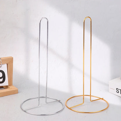 1PC Iron Kitchen Roll Paper Towel Holder Bathroom Paper Towel Holder Dining Table Vertical Napkin Holder Kitchen Storage Rack