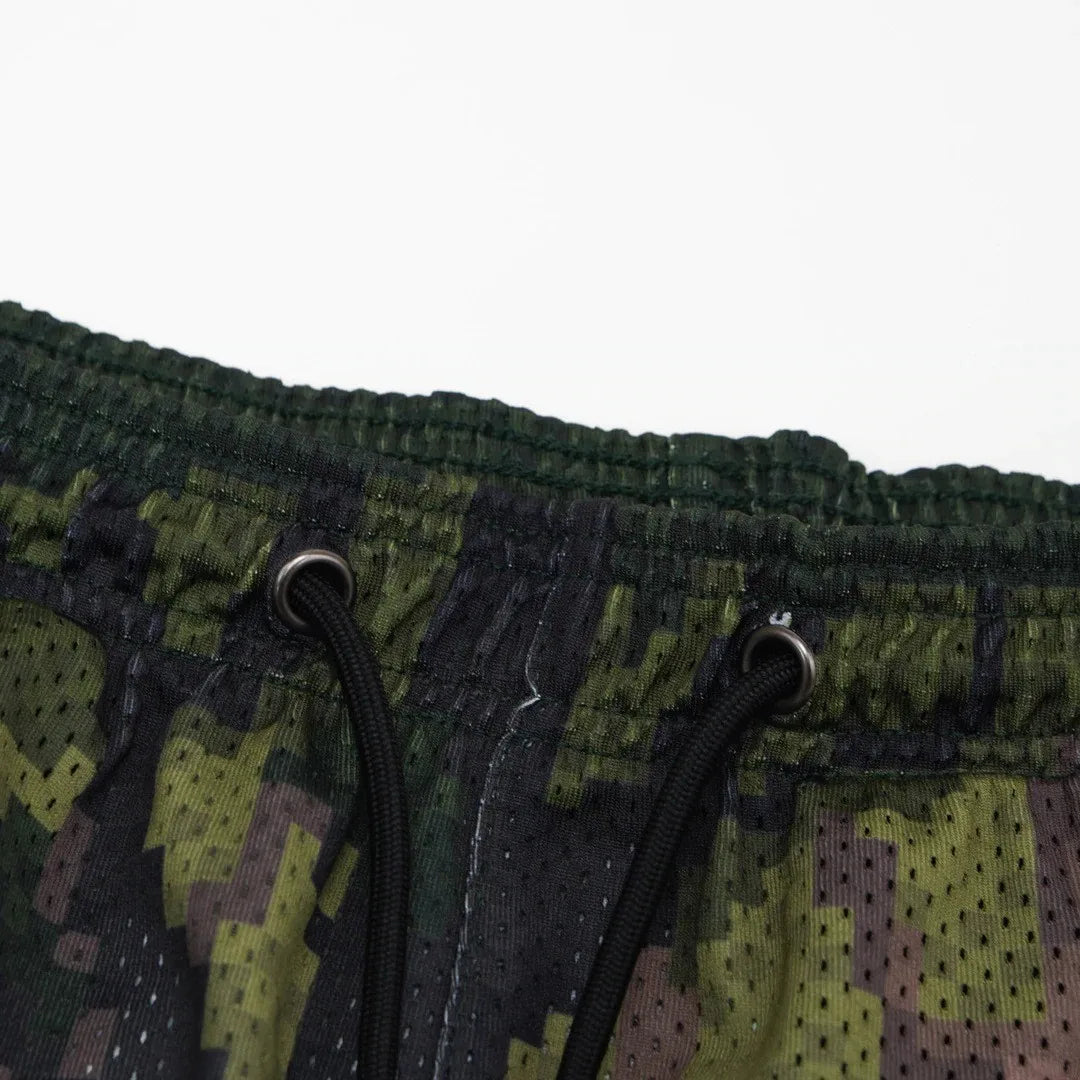 2024Summer New Digital Printing American Sports Casual Shorts Mesh Breathable and Loose Men's Short Shorts