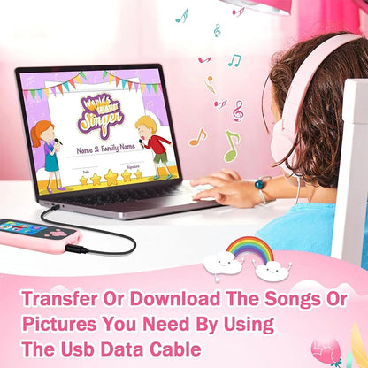 2025 Children Mp3 Phone Camera Toys Puzzle Games Music Player Tooddler Leaning Toys for Girls Boys Age 3-12 Best Birthday Gifts
