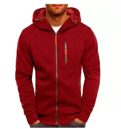 2024 new Spring Men's Jackets Hooded Coats Casual Zipper Sweatshirts Male Tracksuit Fashion Jacket Mens Clothing Outerwear