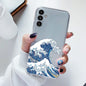 For Samsung Galaxy S23 FE Case Flowers Soft Silicone Back Case for Samsung S 23 FE Phone Cover S 23FE Coque Funda Transparent