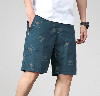 2025 New Summer Beach Shorts Men Fashion Print Casual 100% Cotton Shorts Men Plus Size Shorts 5XL Jogging Sweatpants Shorts