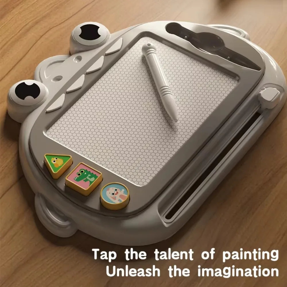 Children's Magnetic Drawing Board Portable Erasable Colorful Writing Pad Toy For Kid Toddlers Babies With One Pen Birthday Gifts