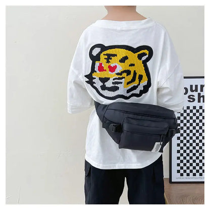 Casual Design Children's Chest Bag Handsome Boys Small Shoulder Messenger Bags Baby Kids Purse Handbags Cool Girls Fanny Pack