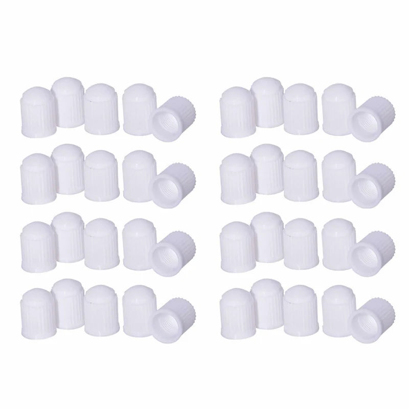 Car Tire Valve Stem Caps Plastic Tyre Valve Dust Caps Universal Wheel Stem Covers for Auto Bicycle Bike Motorcycle Car Accessory
