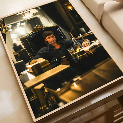1 affiche S-Scarface imprimée en papier, décoration pour la maison, le salon, la chambre à coucher, l'entrée, le bar, le café