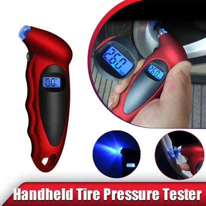 Mini manomètre numérique pour pneus de voiture, outil de diagnostic pour pneus de moto, écran LCD, jauge de pression des pneus, PSI, kPa