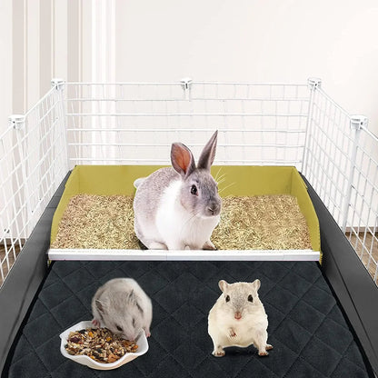 Guinea Pig Cage Lining Washable Guinea Pig Skin Pad Reusable and Non slip Urinary Pad for Guinea Pig Cat and Dog Beds